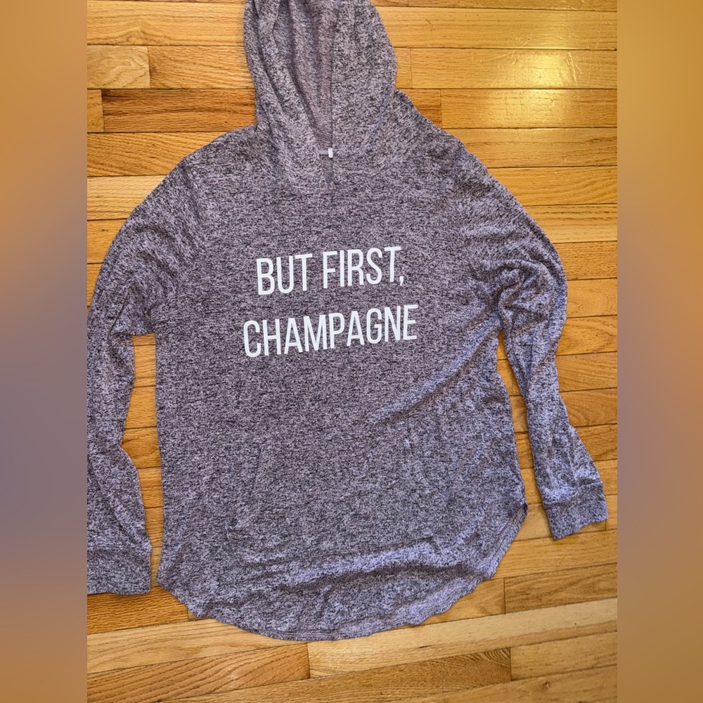 Grayson Threads Heathered Gray Knit Top